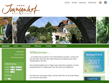 Tablet Screenshot of hotel-immenhof.de